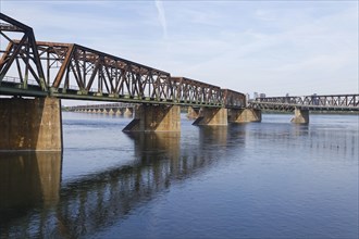 Architecture, Victoria Bridge over the Saint Lawrence River, Province of Quebec, Canada, North