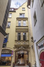Historic, rich town house with decorative bay window from 1902, Regensburg, Upper Palatinate,