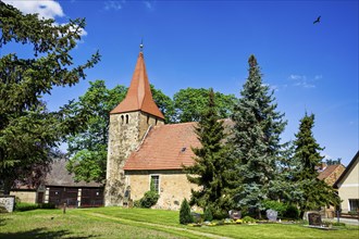 Zagelsdorf village church, Dahme Mark, Brandenburg, Germany, Europe