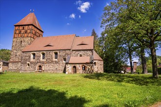 Village church Wildau-Wentdorf, Dahmetal, Brandenburg, Germany, Europe