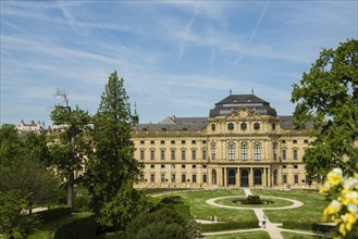 Wuerzburg Residence, UNESCO World Heritage Site, Wuerzburg, Lower Franconia, Franconia, Bavaria,