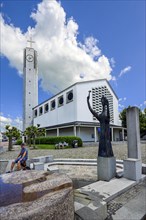 Modern church, St Ulrich, Kempten, Allgaeu, Swabia, Bavaria, Germany, Europe