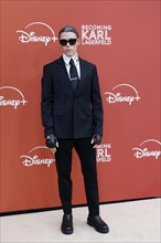 Karl Lagerfeld doppelganger at the German premiere of Becoming Karl Lagerfeld at the Zoo Palast