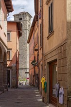 Historic old town centre of Castelnuovo di Garfagnana, Castelnuovo, Lucca, Tuscany, Italy, Southern