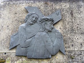 Sculpture, depiction of the Passion of Christ, Stations of the Cross, Frauenberg, Styria, Austria,