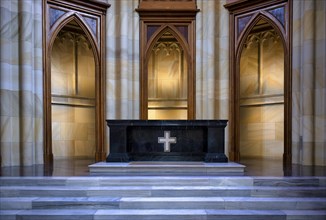 Interior view, altar, choir, Friedrichswerder Church, architect Karl Friedrich Schinkel, Berlin,