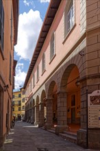 Historic old town centre of Castelnuovo di Garfagnana, Castelnuovo, Lucca, Tuscany, Italy, Southern