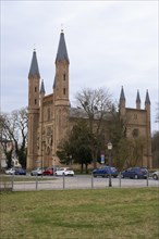 Castle Church, Castle Garden, Neustrelitz, Mecklenburg-Vorpommern, Germany, Europe