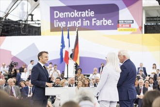 Emmanuel Macron (President of the French Republic) and Frank-Walter Steinmeier (President of the