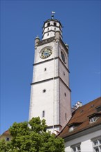 The Blaser Tower in the historic old town centre of Ravensburg, Ravensburg district,