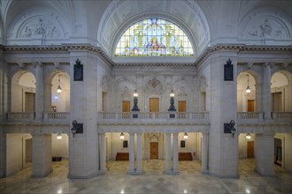Interior view, gallery, gallery, domed hall, Federal Administrative Court, former Imperial Court of