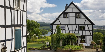 Half-timbered house, called Puetterkuhle, in an idyllic location in Volmarstein, a district of