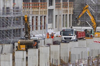 Infineon extension construction site in Dresden, Dresden, Saxony, Germany, Europe