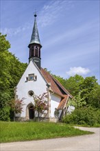 A traditionally built, old village church, late 15th century, original location: Tischardt in the