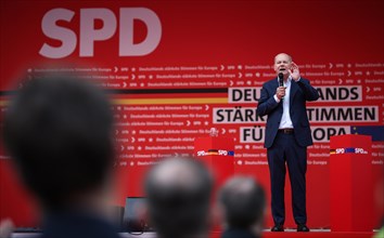 SPD rally for the European elections with Federal Chancellor Olaf Scholz. Leipzig, 01.06.2024