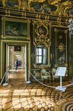 Green Room, Wuerzburg Residence, UNESCO World Heritage Site, Wuerzburg, Lower Franconia, Franconia,