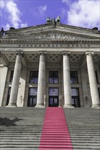 The concert hall am Gendarmenmarkt in Berlin, Germany, Europe, Entrance of a large building with