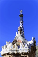 Antoni Gaudi, Park Guell, UNESCO World Heritage Site, Barcelona, Catalonia, Spain, Europe, Artfully