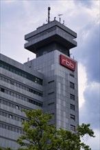 RBB-Hochhaus, Rundfunk Berlin Brandenburg, Logo, Westend, Charlottenburg, Berlin, Germany, Europe