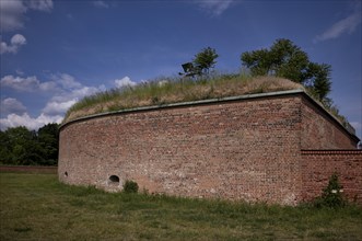 Fortress wall, Spandau Citadel, Spandau district, Berlin, Germany, Europe