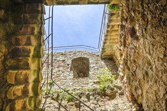 Castle ruins, Staufen im Breisgau, Baden-Wuerttemberg, Germany, Europe