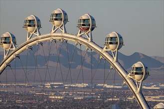 The High Roller Observation Wheel on the strip in Las Vegas, Nevada, United States of America, USA,
