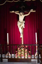 Basilica de Nuestra Senora, Candelaria, Tenerife, Canary Islands, Spain, Europe, Wooden crucifix