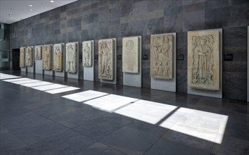 Interior view of the tomb slabs of the Paulinum, Neues Augusteum, University Alma Mater Lipsiensis,