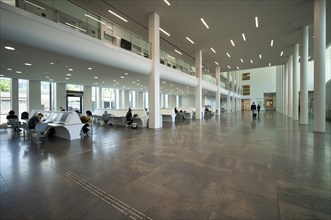 Interior photo computer pool, Paulinum, auditorium, students, students, University Alma Mater