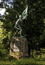 Memorial to fallen soldiers in Wengern, Wetter (Ruhr), Ruhr area, North Rhine-Westphalia, Germany,