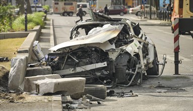 29.05.24. Car accident, Tauentzienstrasse, Charlottenburg, Berlin, Germany, Europe