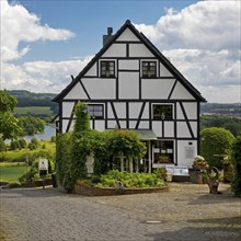 Half-timbered house, called Puetterkuhle, in an idyllic location in Volmarstein, a district of