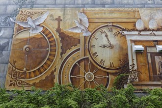 Wall painting, Valleyfield, Province of Quebec, Canada, North America