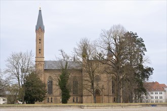 Castle Church, Castle Garden, Neustrelitz, Mecklenburg-Vorpommern, Germany, Europe
