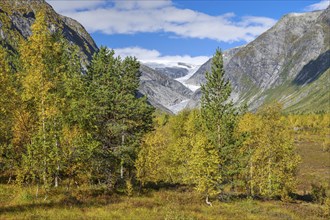 Nigardsbreen glacier, Jostedalsbreen, autumn, Gaupne, Norway, Europe