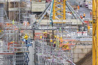 Infineon extension construction site in Dresden, Dresden, Saxony, Germany, Europe