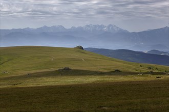 Saualpe, view to the Karawanken, Carinthia, Austria, Europe