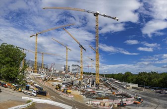 Infineon extension construction site in Dresden, Dresden, Saxony, Germany, Europe