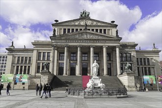 The concert hall am Gendarmenmarkt in Berlin, Germany, Europe, Historic building with columns and