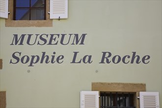 Writing, Museum Sophie La Roche, literary memorial, former royal Wuerttemberg forestry prison,