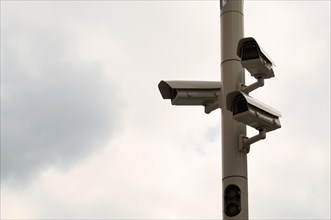 Surveillance camera at the Humboldt Forum, Berlin, Germany, Europe