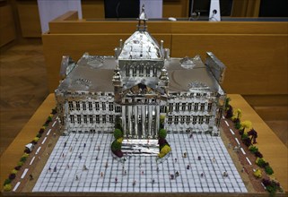 Interior photograph, model of the Imperial Court of Justice, Imperial Court of Justice Museum,