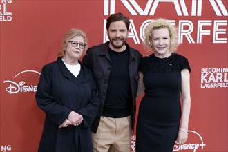 Lisa Kreuzer, Daniel Bruehl and Sunnyi Melles at the German premiere of Becoming Karl Lagerfeld at