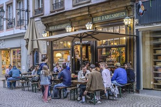 Restaurant Le Troquet des Kneckes, Grand Rue, Strasbourg, Departement Bas-Rhin, Alsace, France,