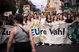 Berlin, 31.05.2024. Climate strike by Fridays For Future with over 13, 000 mostly young people in