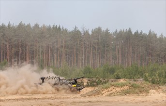 A Keiler armoured mine sweeper, photographed during the NATO Steadfast Defender large-scale