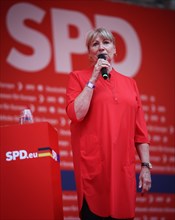 SPD rally for the European elections. Petra Koepping Saxon Minister of State for Social Affairs and