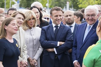 Elke Buedenbender (woman of Frank-Walter Steinmeier), Brigitte Trogneux (woman of Emmanuel Macron),