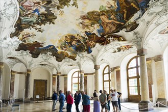 Garden Hall, fresco, ceiling painting by Tiepolo, Wuerzburg Residence, UNESCO World Heritage Site,