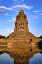 Monument to the Battle of the Nations, evening mood, Leipzig, Saxony, Germany, Europe